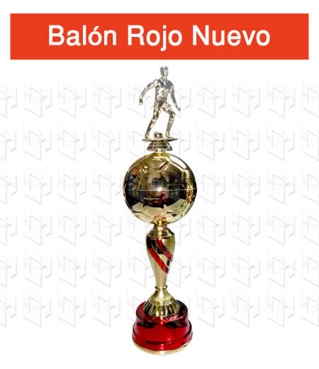 copa con balon rojo