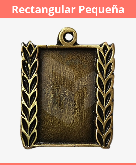 medalla rectangular